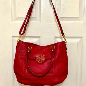 Tory Burch hobo bag - medium sized- red